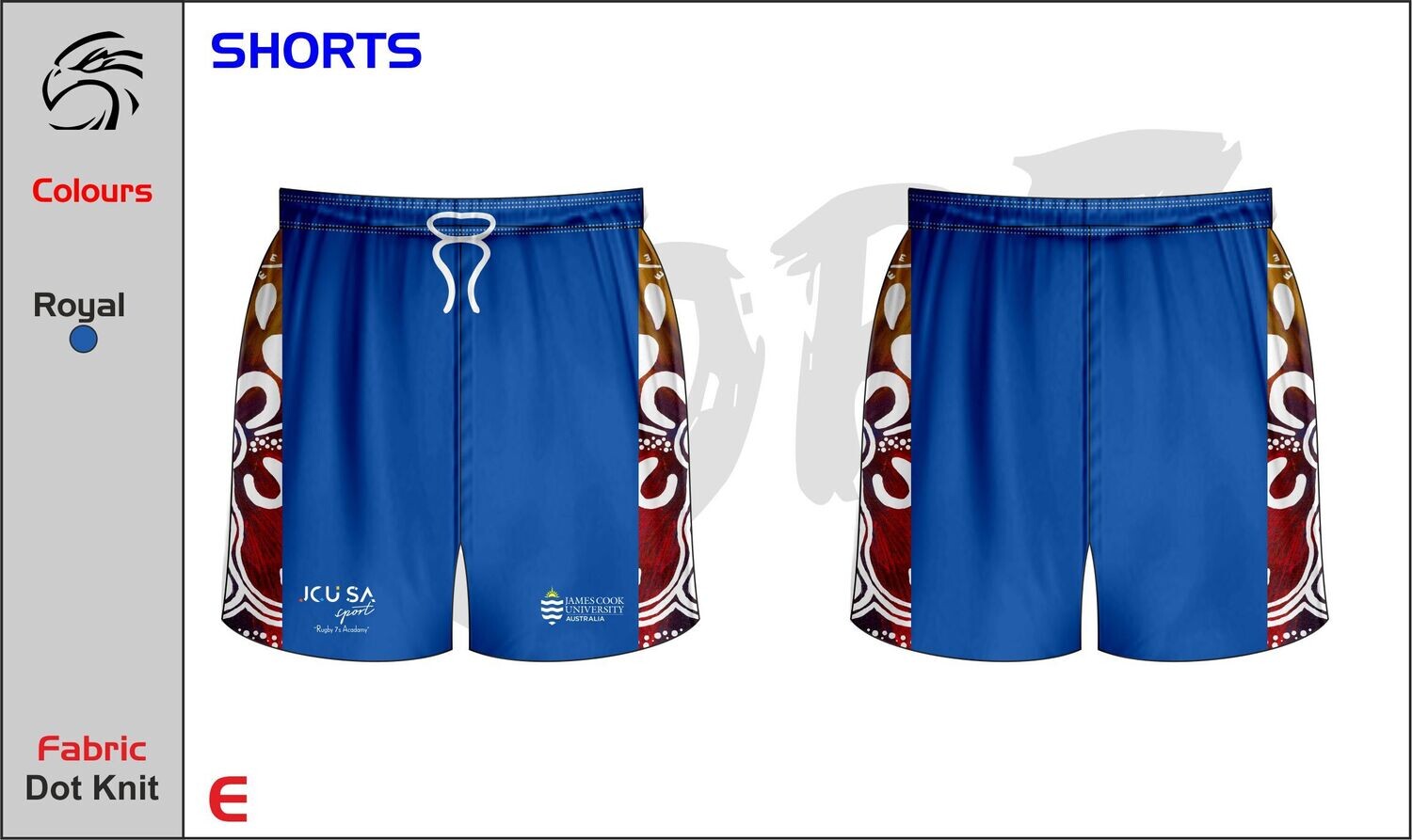 JCU LADIES 7’s RUGBY TRAINING SHORTS