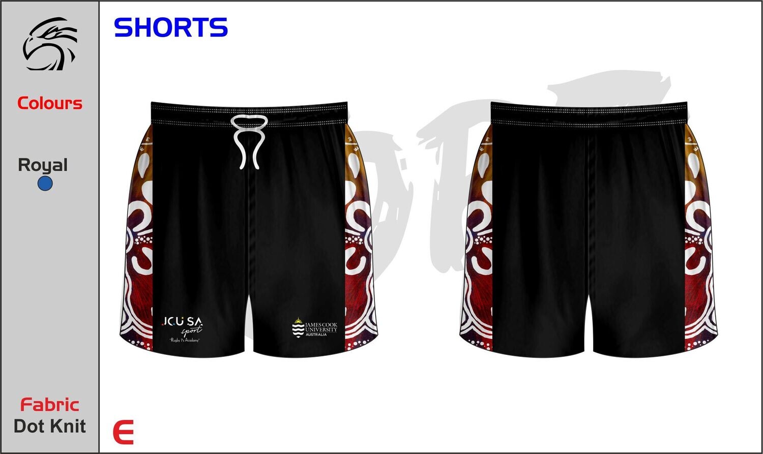 JCU LADIES 7’s RUGBY TRAINING SHORTS #2