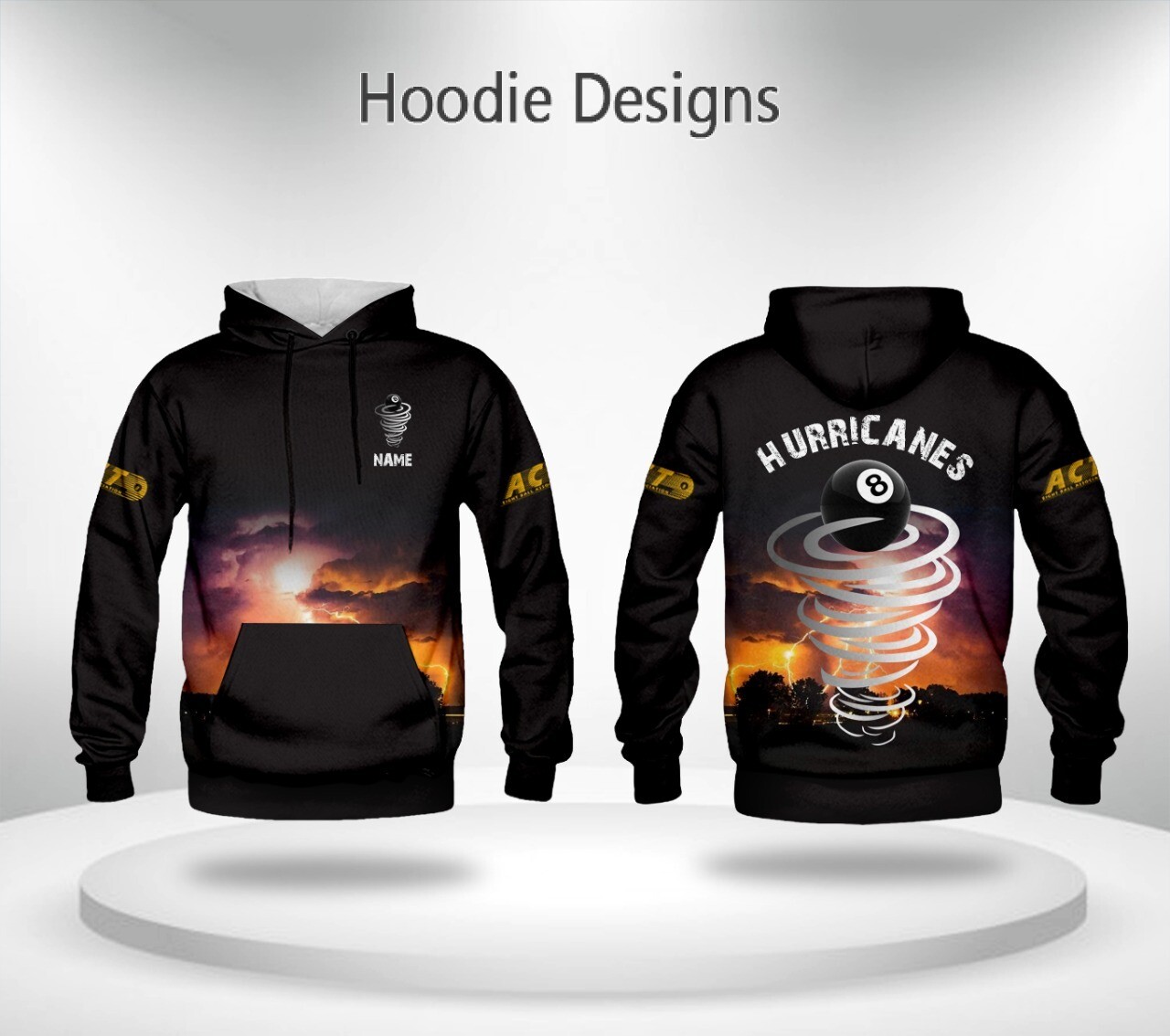 HURRICANES 8 BALL HOODIE