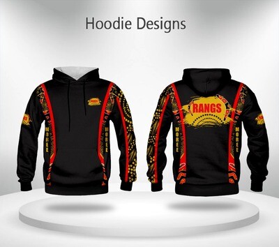 &quot;RANGS&quot; HOODIE BLACK