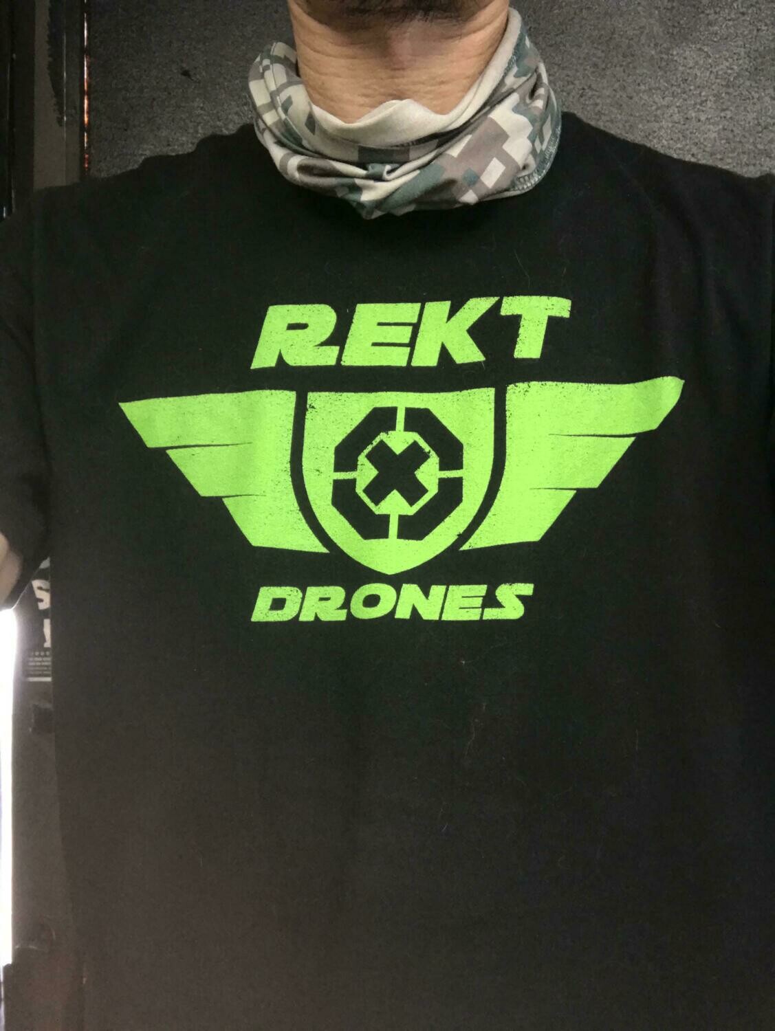 Rekt Drones T Shirt (Black) Large