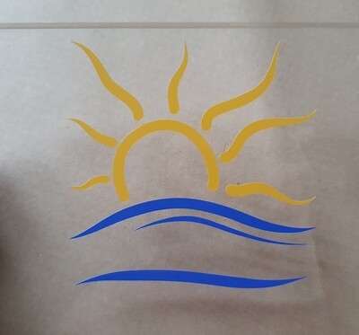 The Naturist Symbol sticker Medium The Naturist Symbol sticker Medium