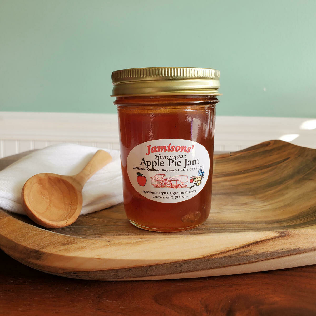 Jamison's Country Kettle Apple Pie Jam 1/2 Pint 8 oz. (in Store)