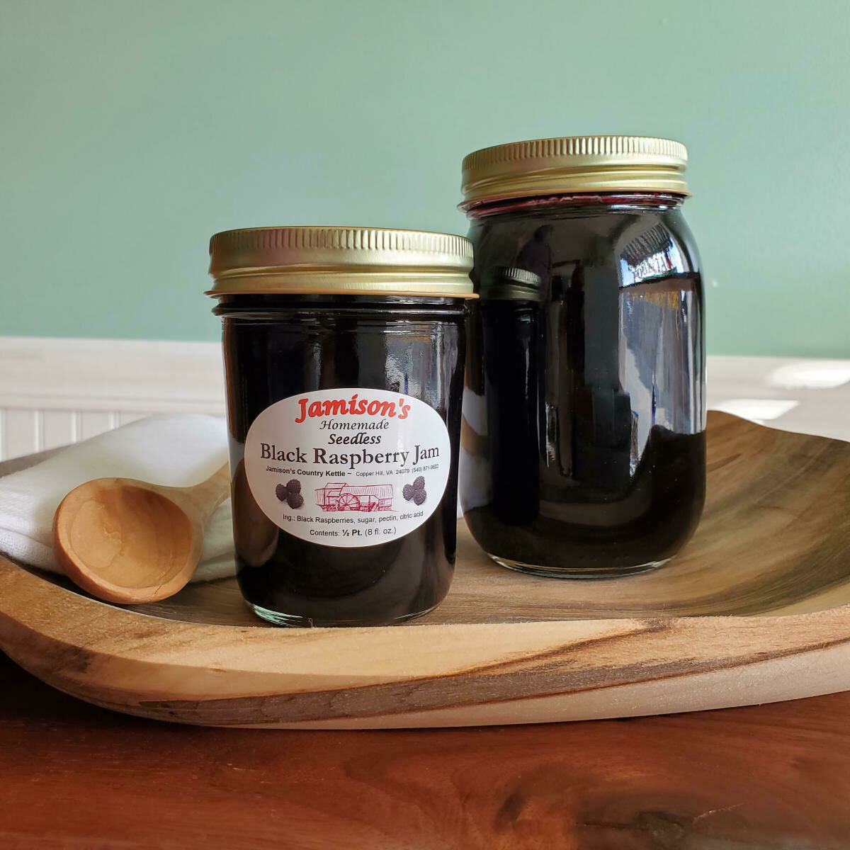 Jamisons' Homemade Seedless Black Raspberry Jam
