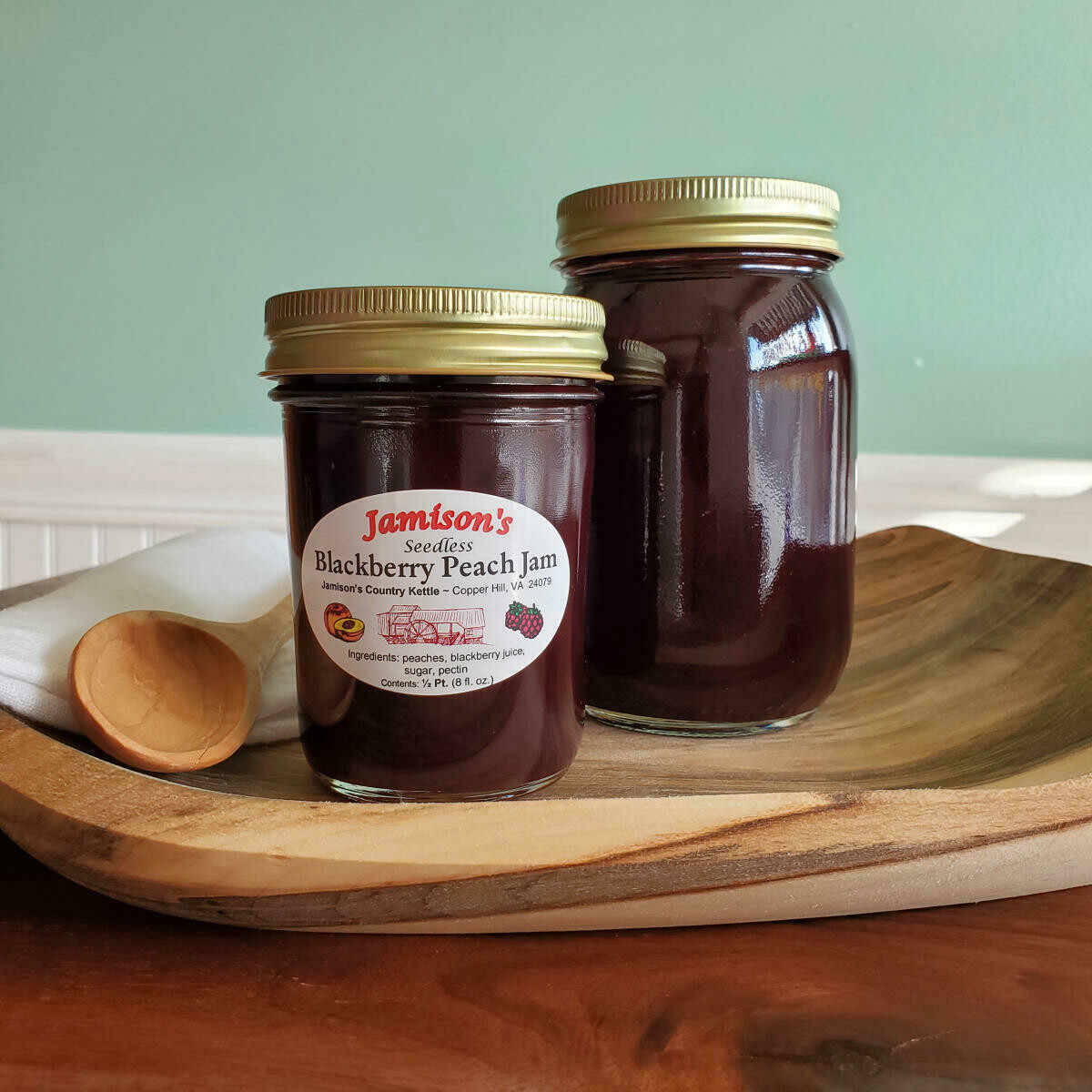 Jamisons' Homemade Seedless Blackberry Peach Jam