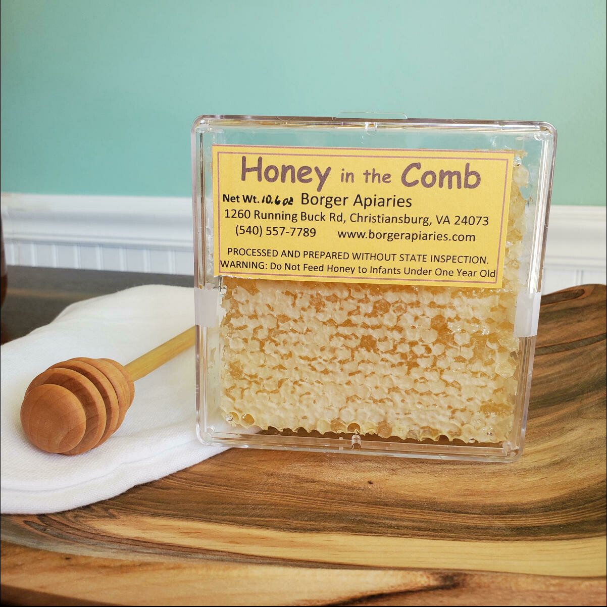 Borger Apiaries Honey in the Comb