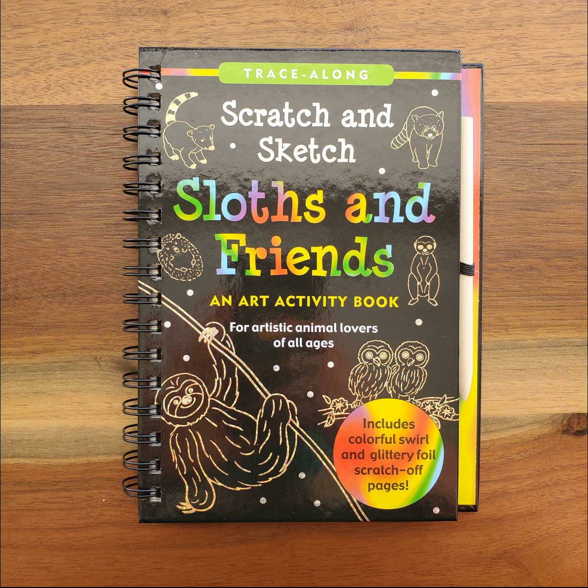 Peter Pauper Press Trace-Along Scratch and Sketch Sloth and Friends -  Online Shop - The Floyd Country Store