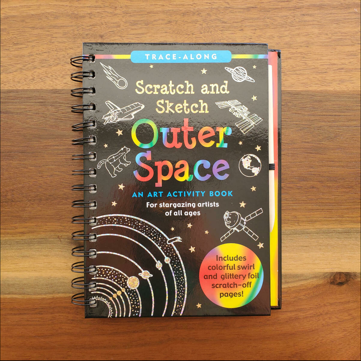 Peter Pauper Press Trace-Along Scratch and Sketch Outer Space