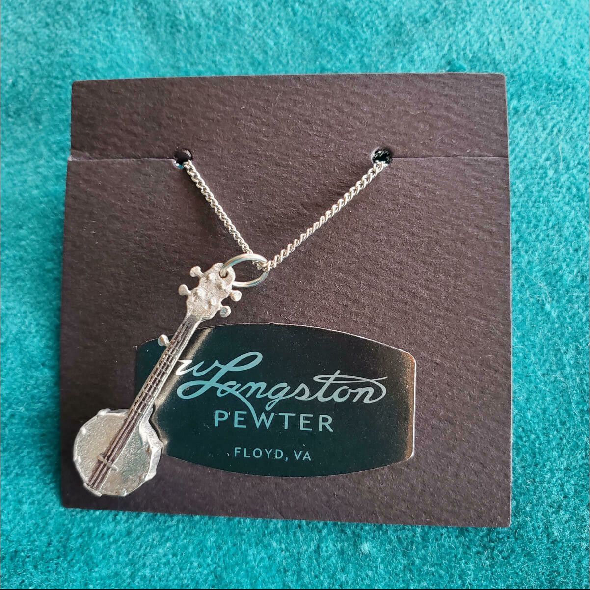 Langston Pewter Banjo Necklace