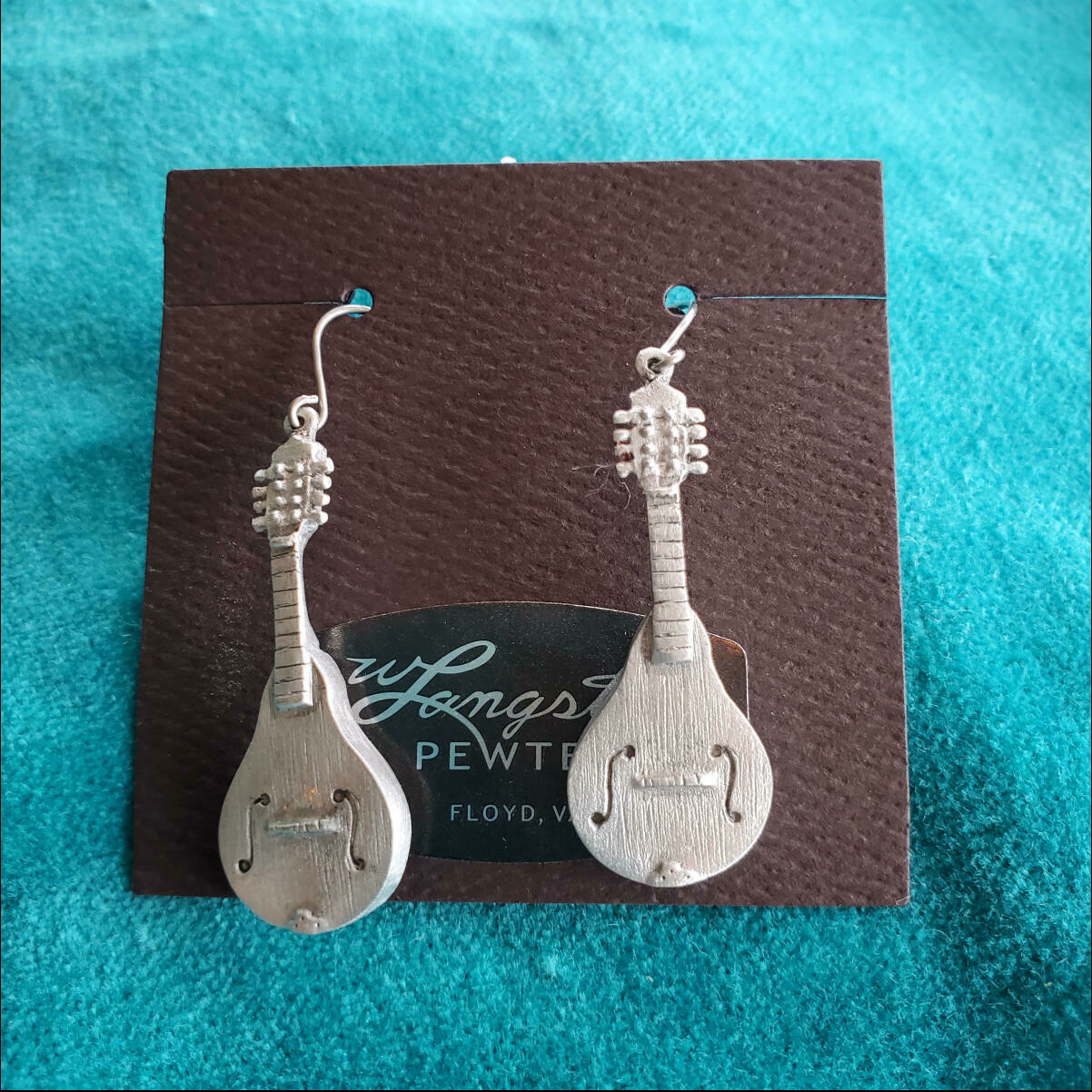Langston Pewter Mandolin Earrings