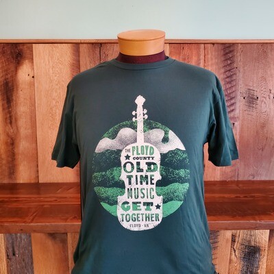 Floyd County Old Time Music Get Together Short Sleeve Forest Green