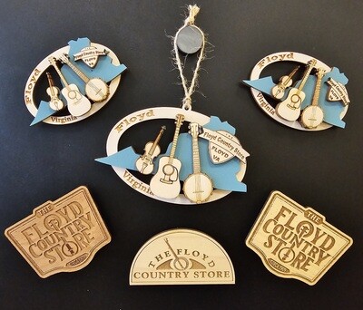 Floyd Country Store Wooden Magnets & Ornaments by Creative Design Laserworks