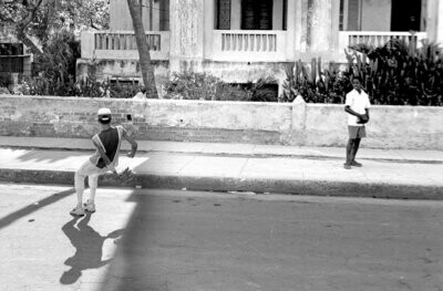 Street baseball: Havana, Cuba, 2002