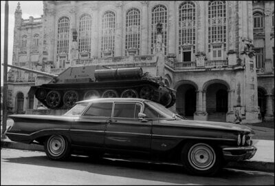 American Car & Russian Tank, Museum of The Revolution Havana, Cuba, 2002