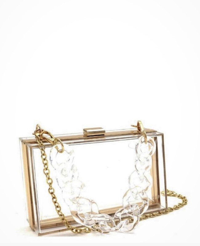 Clear Acrylic Hard Clutch 