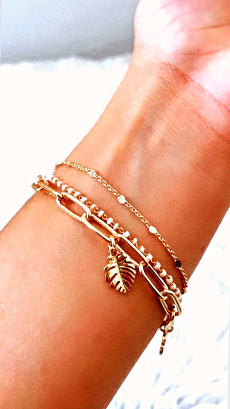 Leaf Layered Bracelet 