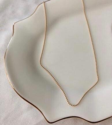 Baby Ball Chain Necklace (16”)