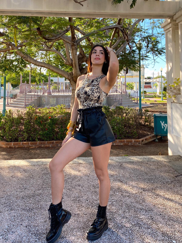 Adria PU Leather Shorts