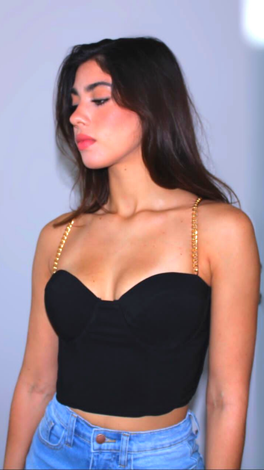 Valentina Chain Straps Bustier