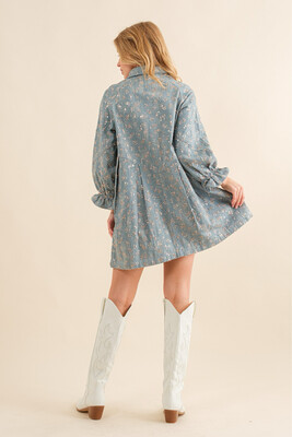 Harmony Sequins Denim Tunic Dress