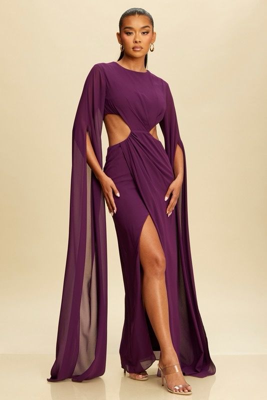 Aury Dress - Eggplant
