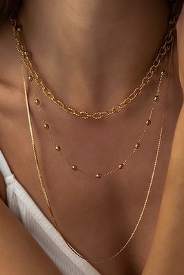 Triple Layer Chain Necklace