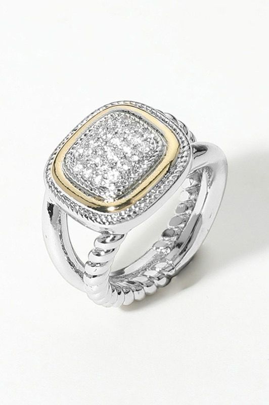 Two Tone Dome Ring