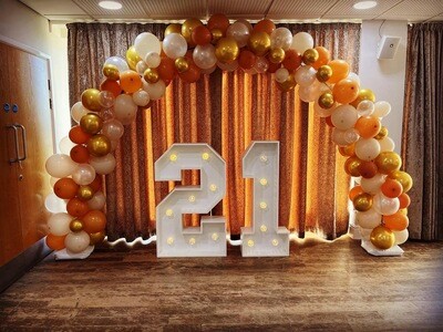 Light up 4ft numbers