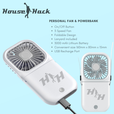 House Hack Personal Fan and Powerbank