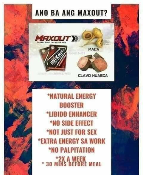 Maxxout for men supplement