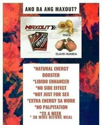 Maxxout for men supplement
