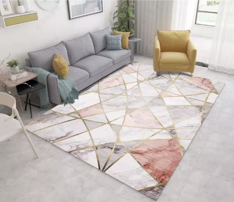 Nordic-style Pink Rug