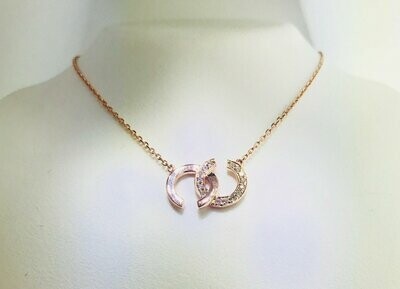 14kt Rose Gold Open Circle Necklace