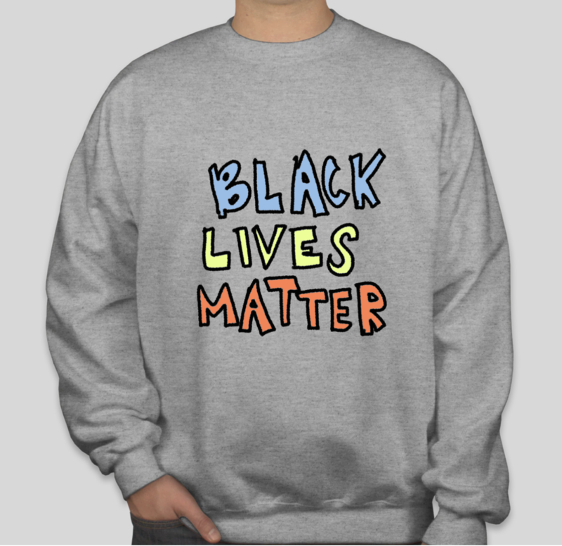 Grey Crewneck "Black Lives Matter" (ON SALE)