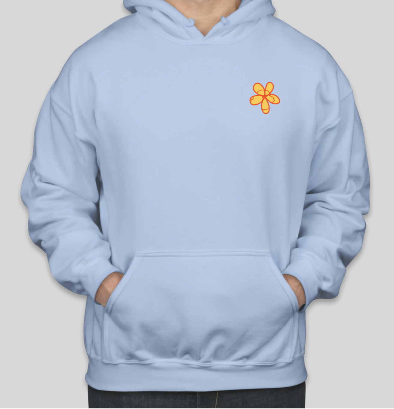 Light Blue Hoodie Flower & Quote
(ONLY 2 REMAINING)