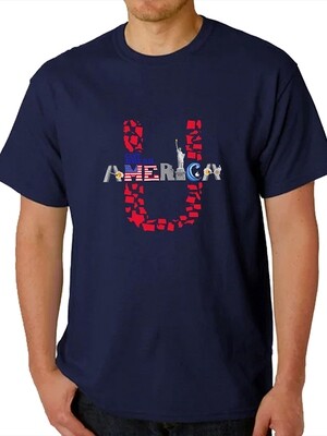 Unisex Crew Neck T-Shirt Blue
