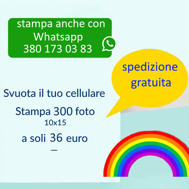 Stampa 300 Foto 10x15 - spese di spedizione gratuite Stampa 300 Foto 10x15 - spese di spedizione gratuite