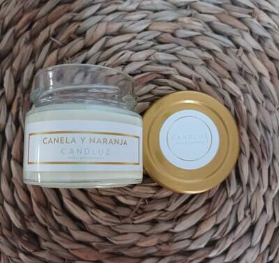 Vela CANELA Y NARANJA