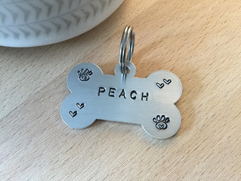 Aluminium Bone shape Dog Tag