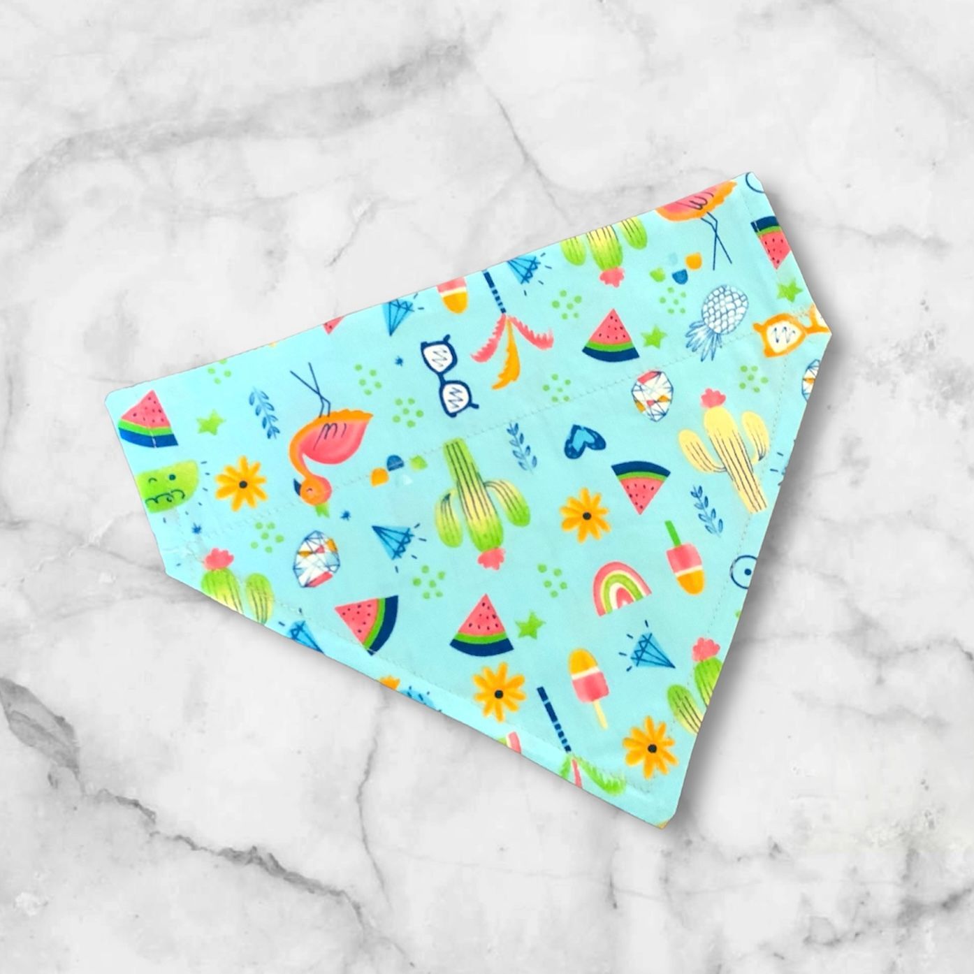 Summer Vibes Dog Bandana Lightweight 100% Cotton