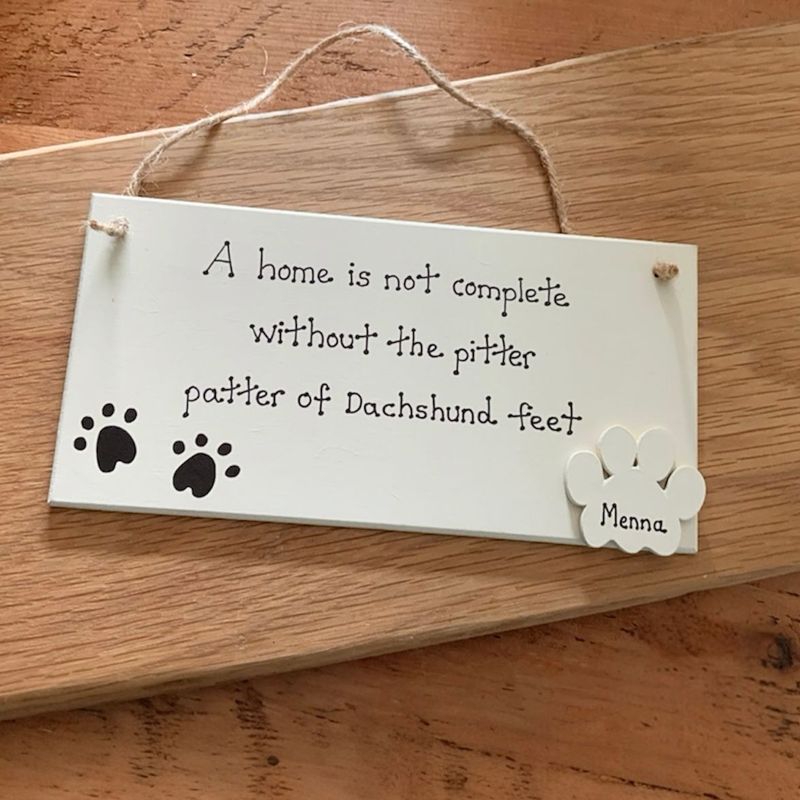 Personalised Dachshund Plaque