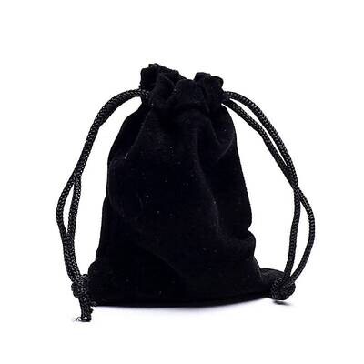 Bolsa de regalo de terciopelo negro XS -- 7x9cm