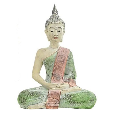 Estatua de Buda meditando - Tailandia -- 1670 g; 33x19x43 cm