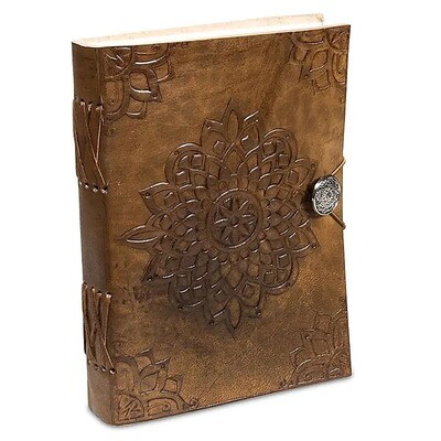 Cuaderno Mandala con funda de cuero -- 250g