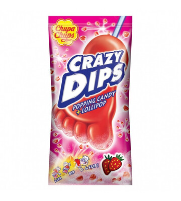 Chupa Chups Crazy Dips Strawberry 