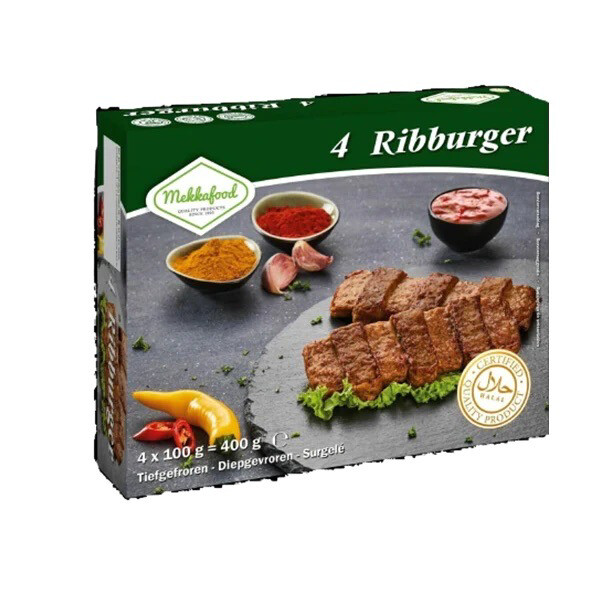 Mekkafood 4 Ribburger 400g