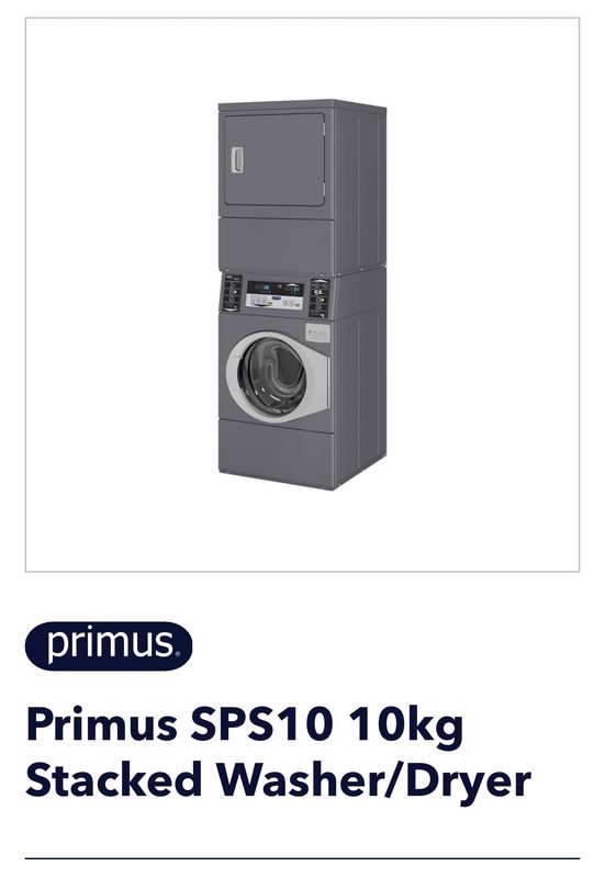 Primus SP10 10KG Stack washer /dryer