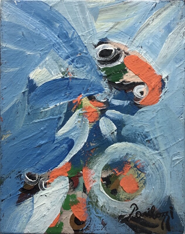 Abstract Oil on Canvas