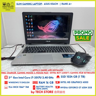 ASUS K56CM Core i7 RAM 16GB SSD 1TB NVIDIA 2GB