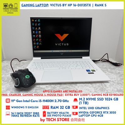 Victus by Hp 16-d0135TX 11th Gen 32GB 1TB RTX 3050 144Hz